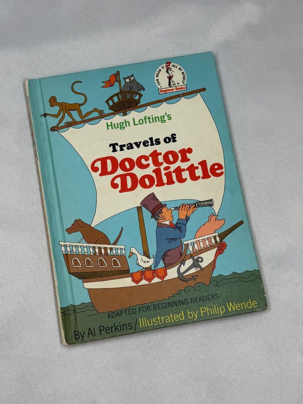 Vintage Doctor Dolittle Beginner Book 1967 Hugh Lofting HC Kids Story